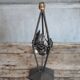 Vintage wrought iron lamp, table lamp, ironwork, lamp