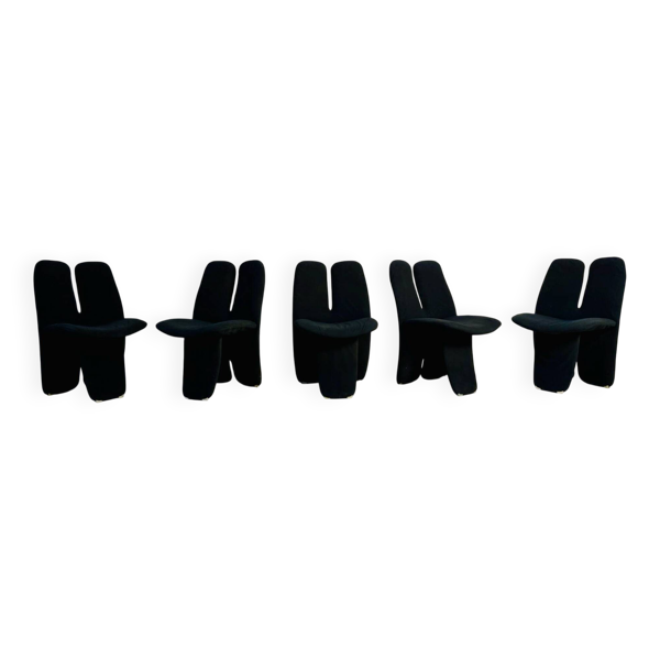 5 chaises Luigi Saccardo années 1970 — Beyit