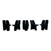 5 designer chairs by Luigi Saccardo from the 1970s