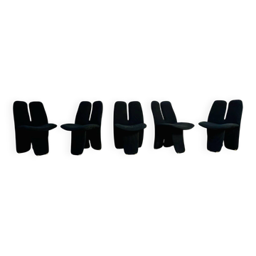5 designer chairs by Luigi Saccardo from the 1970s