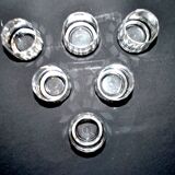 Set of 6 ART DECO glasses cut glass alcohol tumbler Czechoslovakia