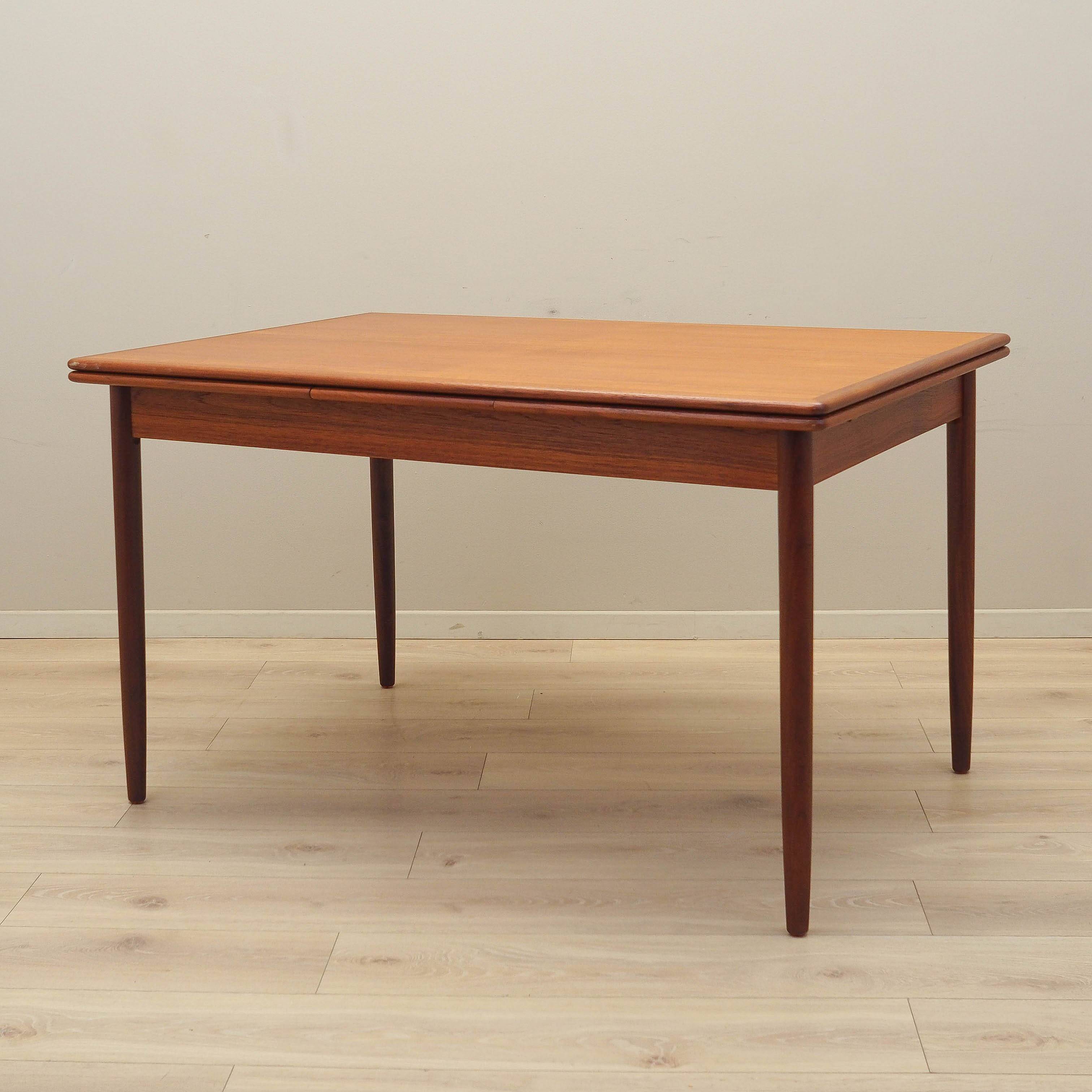 Teak table, Danish design, 1970s, production: Denmark