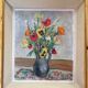 Huile sur toile bouquet de fleurs