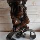 Lampe vintage anthropomorfe bois sculpte