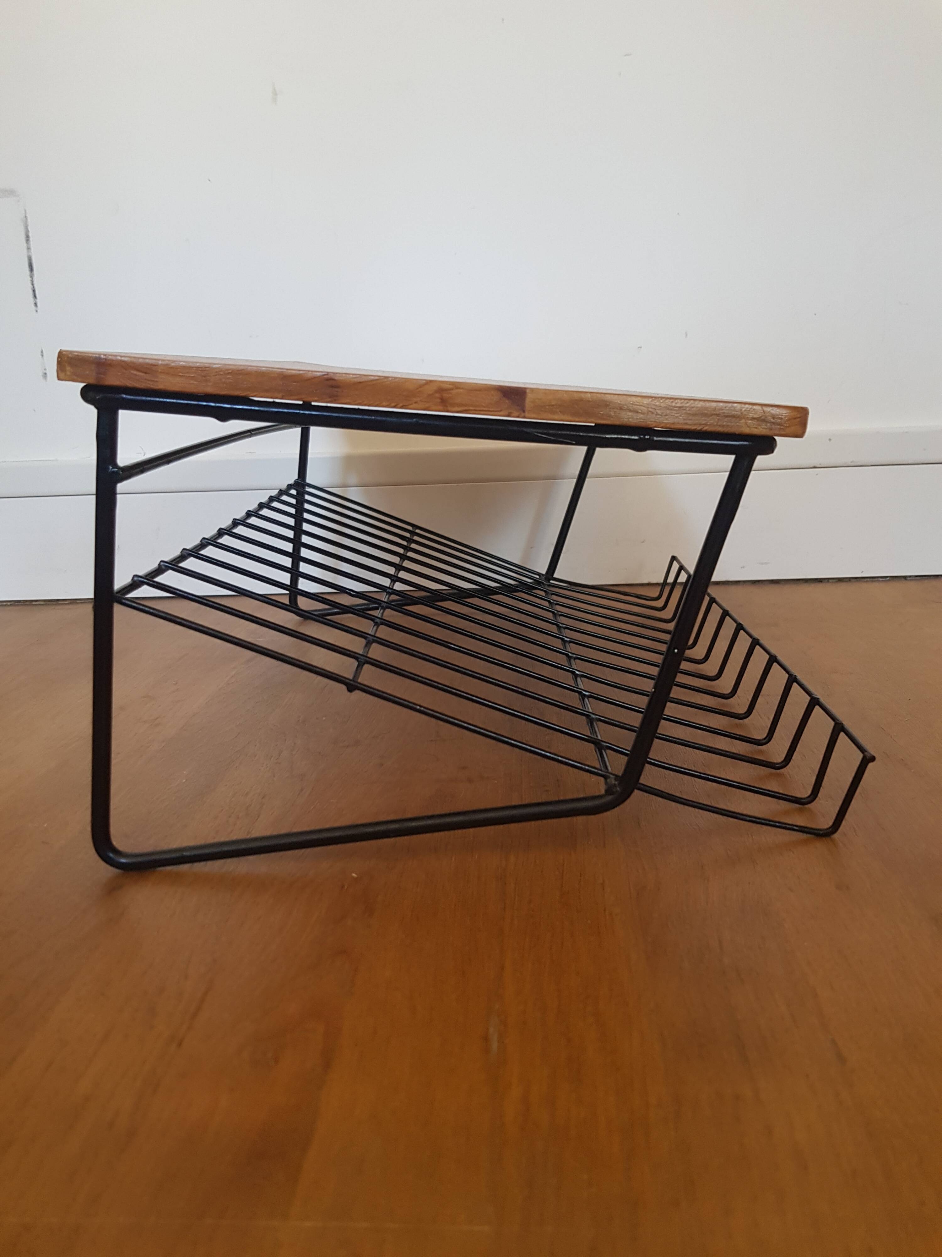 Scandinavian wall-mounted bedside table