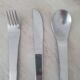 Set of 3 stainless steel cutlery Space Age