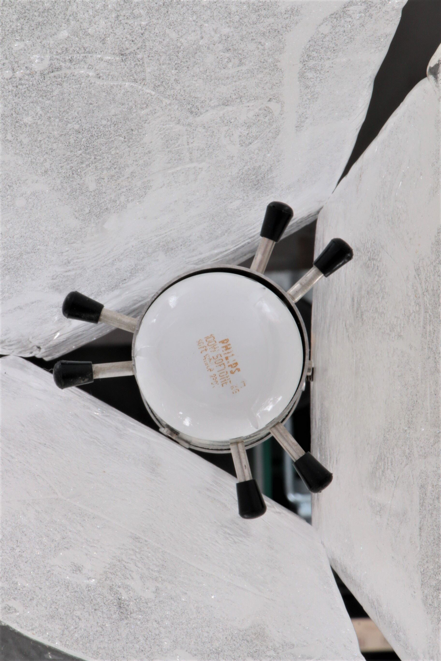 Vintage Mid-Century glass hanging lamp by J. T. Kalmar, 1960