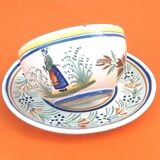 Cup & saucer for lunch Faience Henri