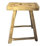 Old elm wood stool