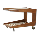 Cart bar teak with pattern maze 1960 s
