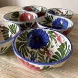 Floral ceramic bowls