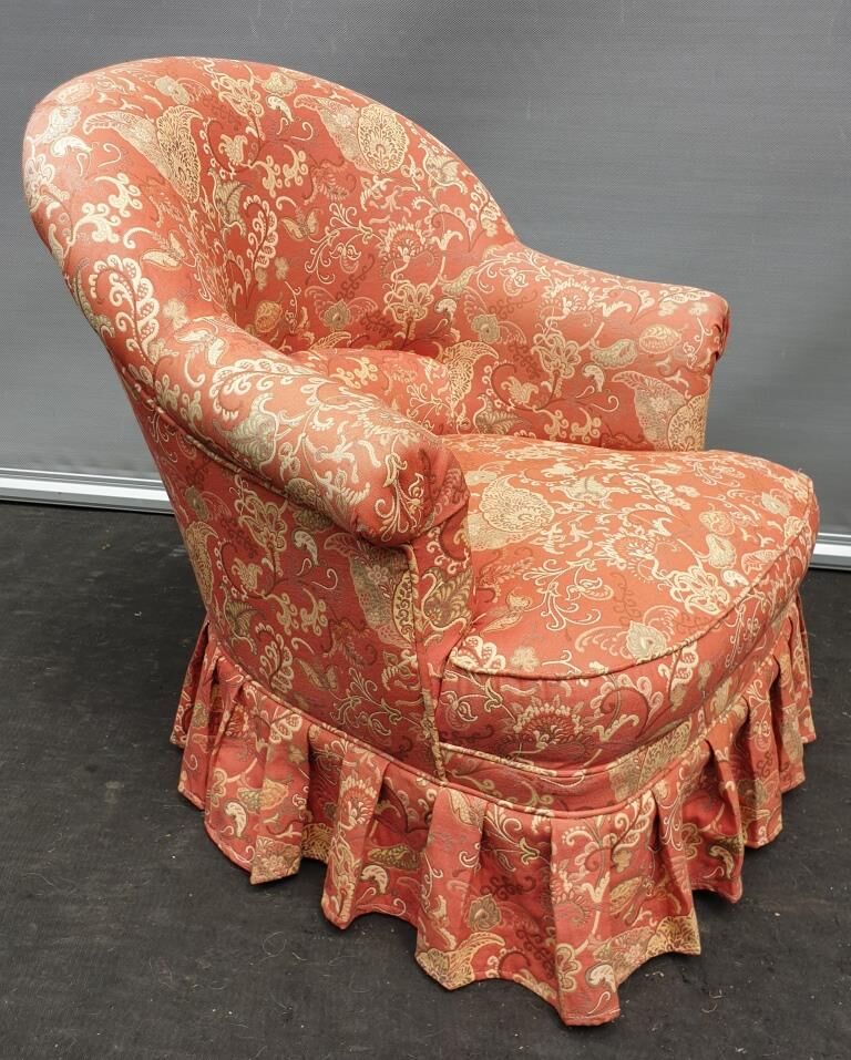 Toad armchair upholsterer cashmere fabric