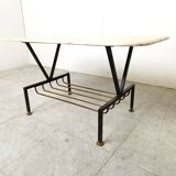 Vintage italian marble coffee table, 1950s