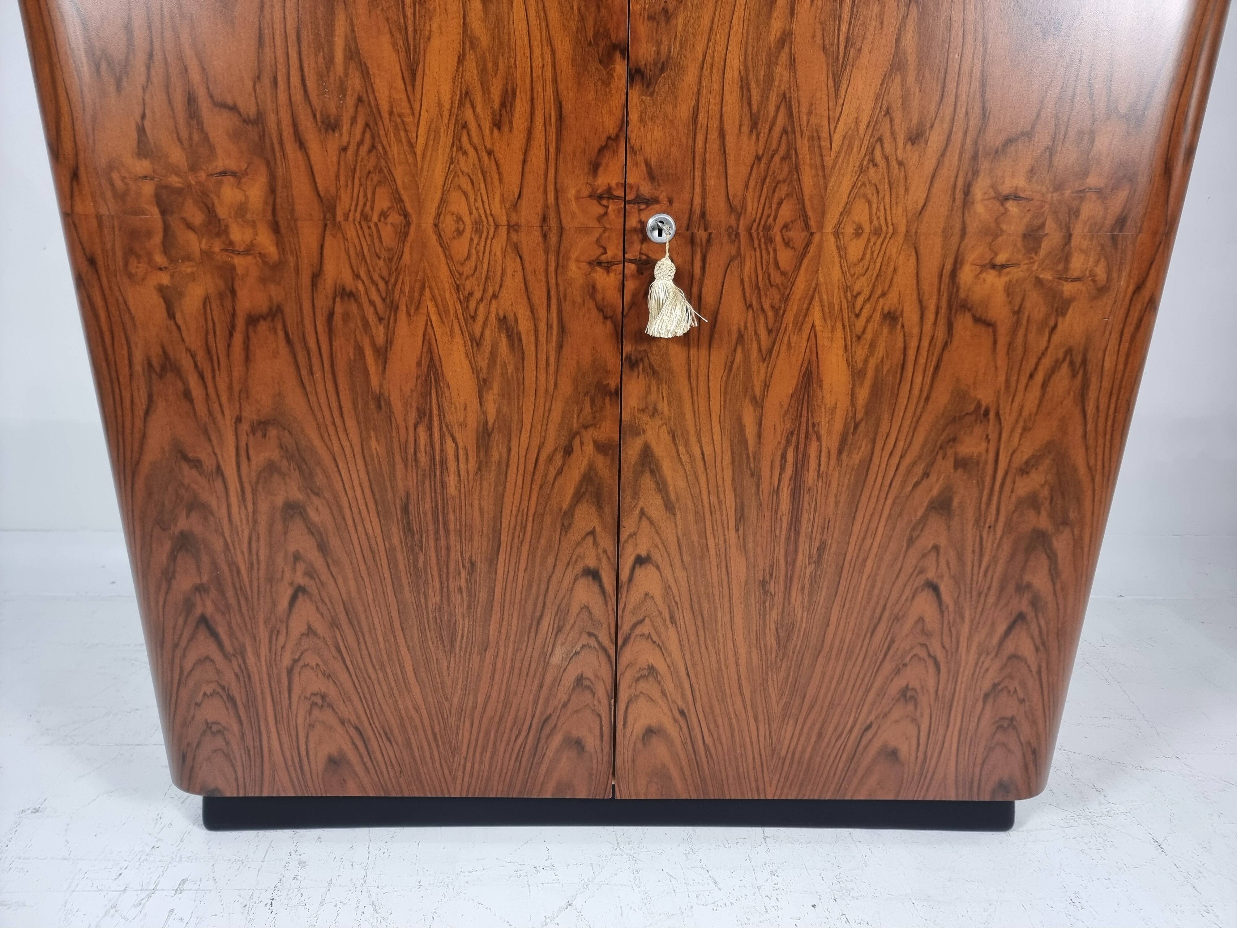 Wardrobe in Walnut by Jindřich Halabala for Up Zavody, 1950s