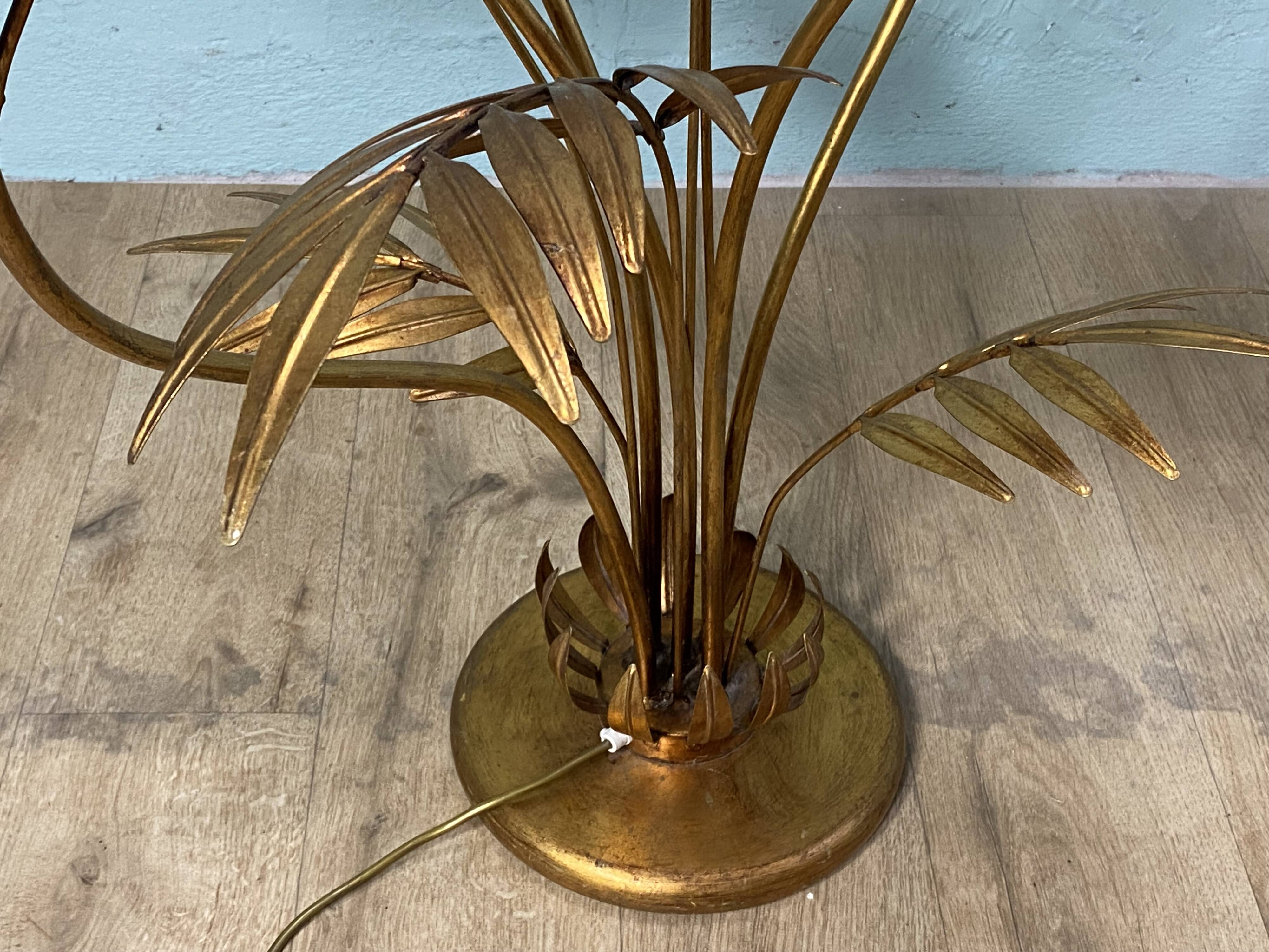 Hans Kogl Jansen style flower floor lamp, vintage 70s