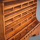 Vintage wood cabinet, high shelf, kitchen storage, countryside