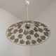 Vintage French Cream and Gold Metal Ceiling Light with Autumn Leaves 5520