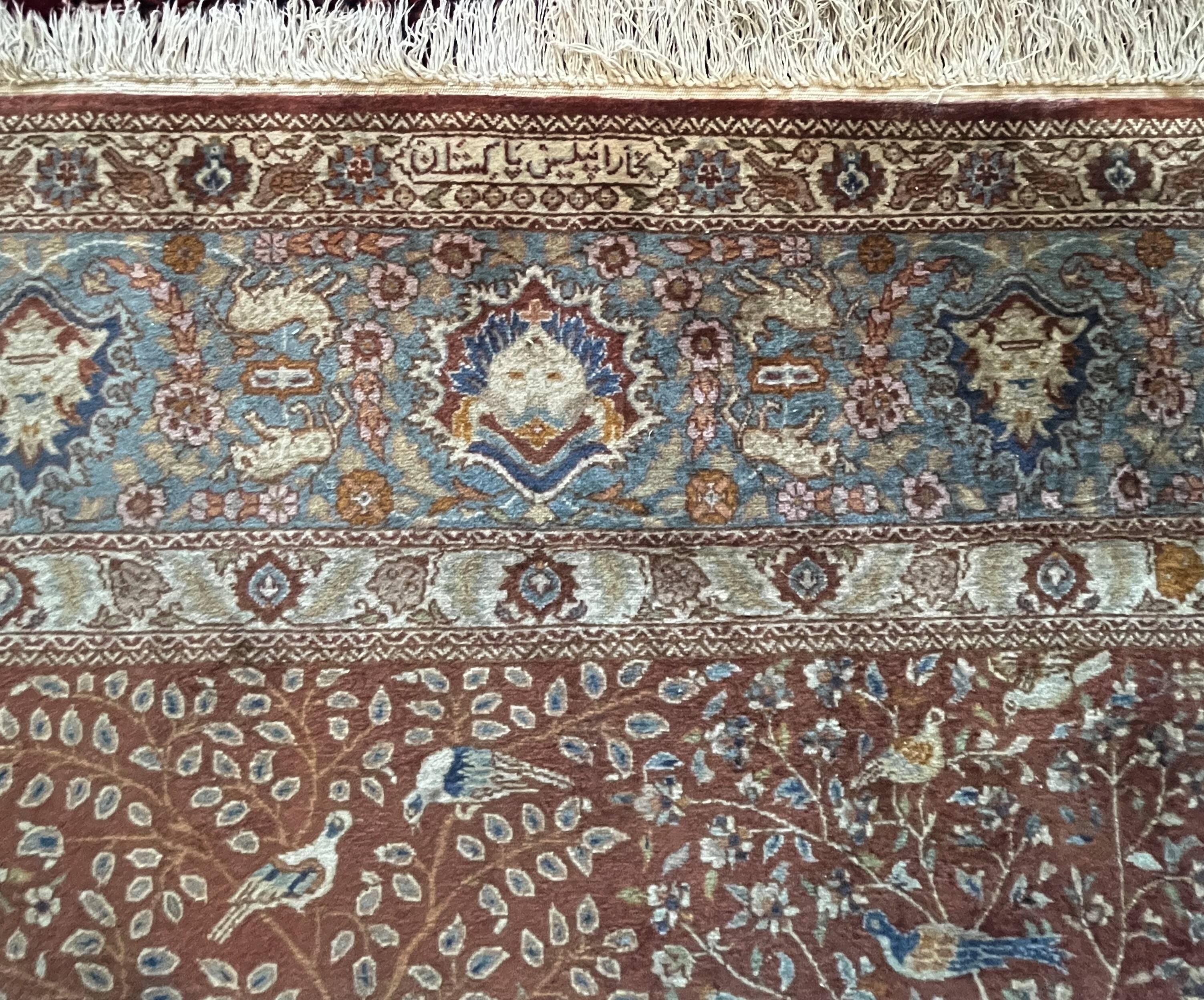 Persian rug "Tree of Life" with Birds – 137 x 240 cm - Handmade