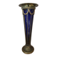 Glass and brass vase
