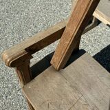 2 wooden benches
