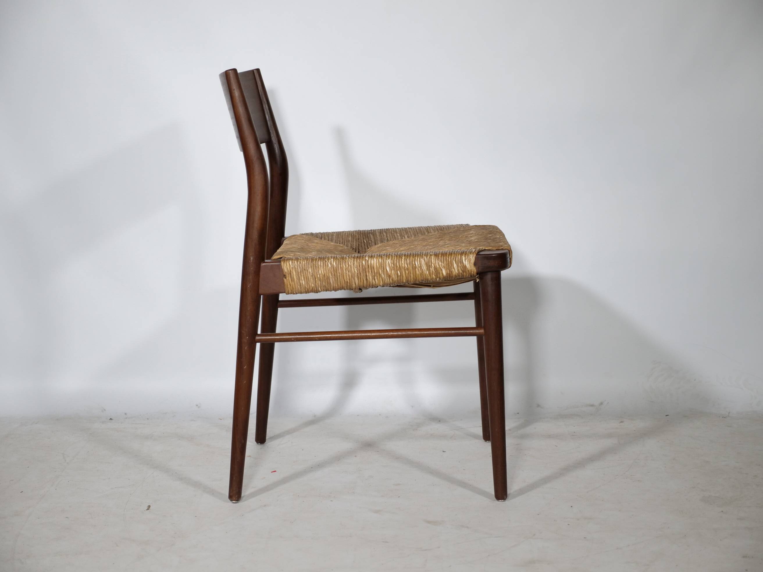 Teak Cane Chairs 351 Georg Leowald for Wilkhahn 1960s