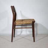 Teak Cane Chairs 351 Georg Leowald for Wilkhahn 1960s
