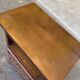 Side table with 3 drawers in solid wood, tall bedside table.