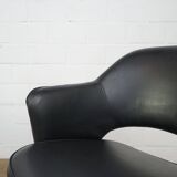 Ensemble de deux fauteuils en cuir Eero Saarinen pour Knoll