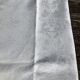 Embroidered tablecloth AP hem day scale damask foliage