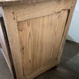 Old low buffet 2 doors in natural wood