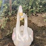 Couple swan pot cover