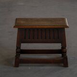 Scandinavian oak stool/box from the early 20th century, 1900s.