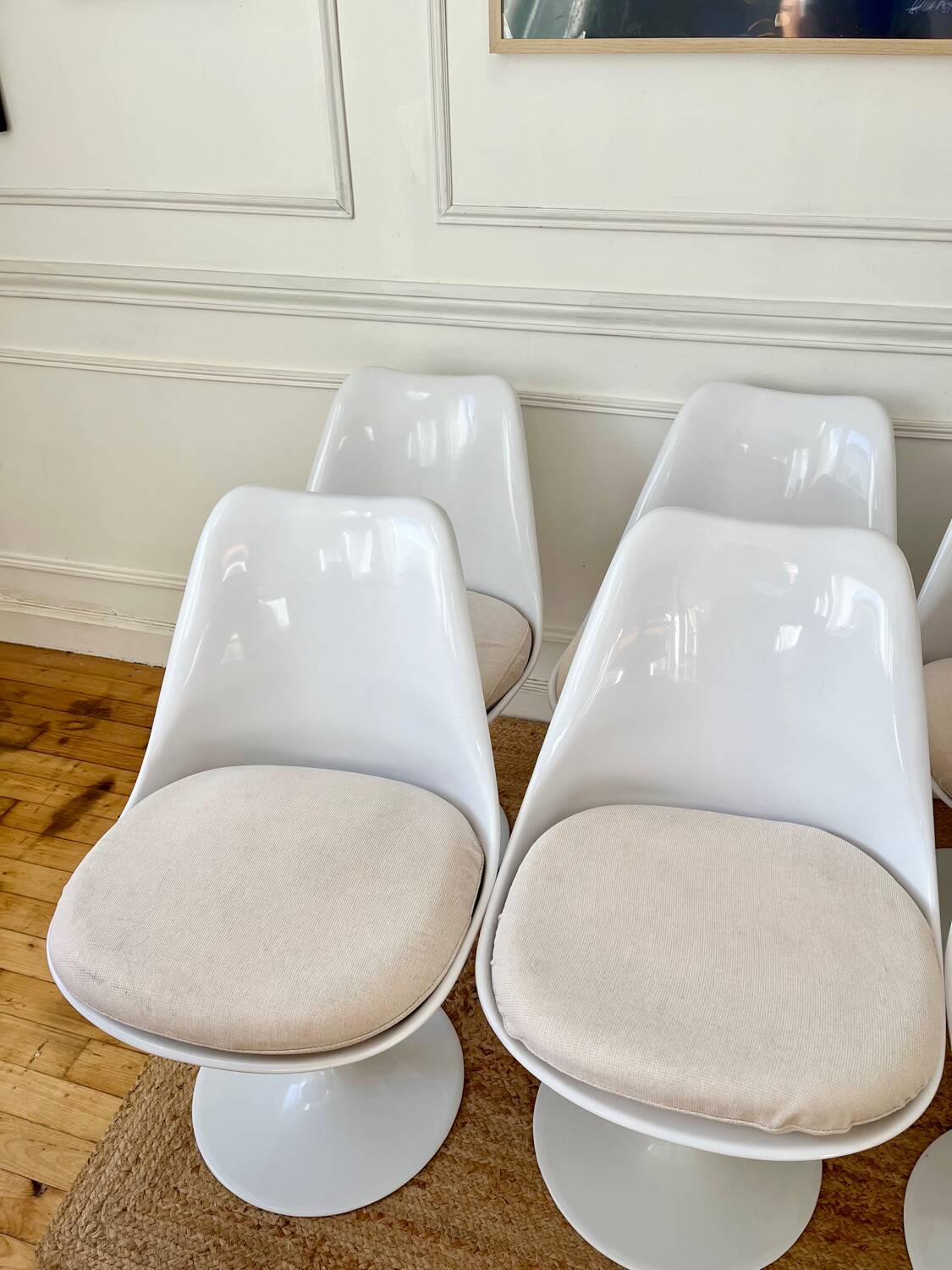 6 chaises tulipes