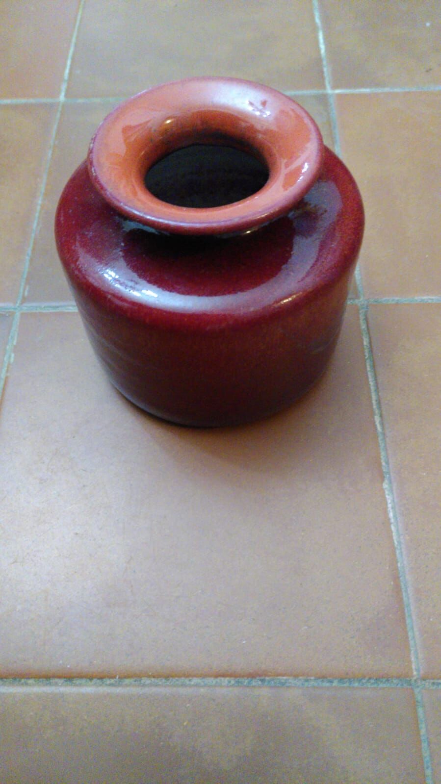 Vase Zaalberg Holland vintage 1960 red