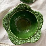 Green cabbage slip soup tureen