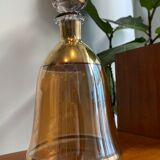Amber crystal decanter and golden details