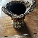 Vase Fat Lava Vallauris H 24 cm