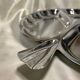 Stainless steel leaf-shaped dish