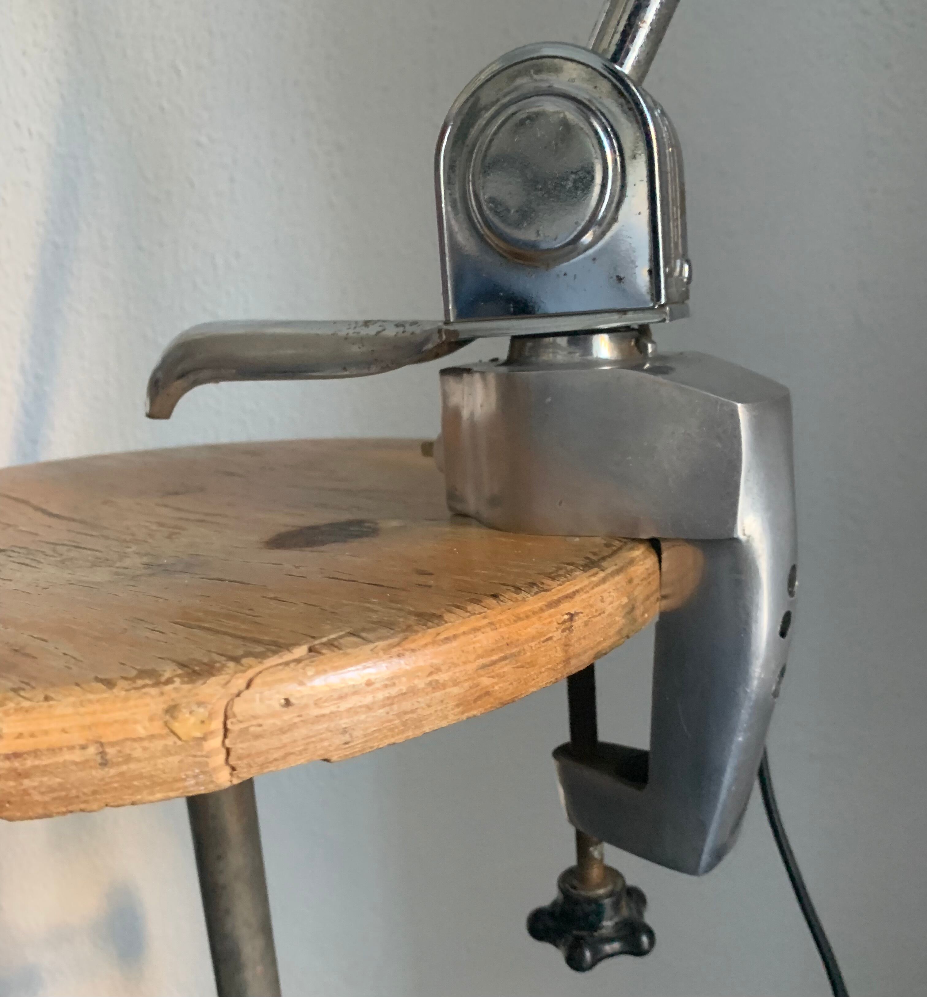 Vintage lamp 1950 industrial factory Jumo 820 - 75cm