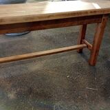 Old rustic oak bench