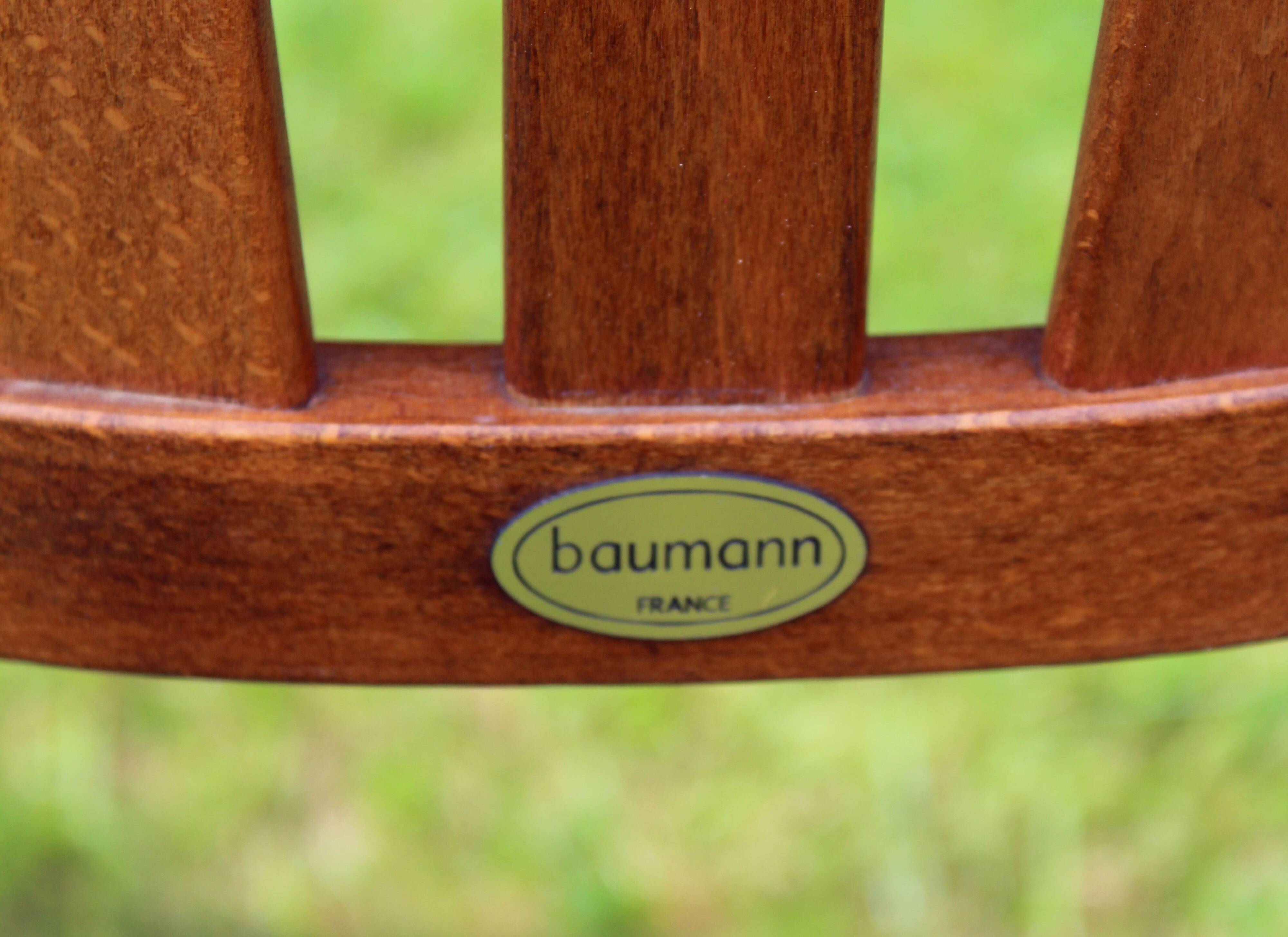 6 Baumann chairs, Kandinsky fabric