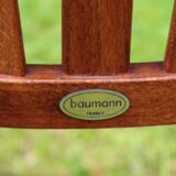 6 chaises Baumann, tissu Kandinsky