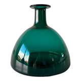 Blown glass vase signed holmegaard 1961