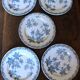 A set of 5 flat plates Chardon Bleu Terre de Fer Clairefontaine Righi