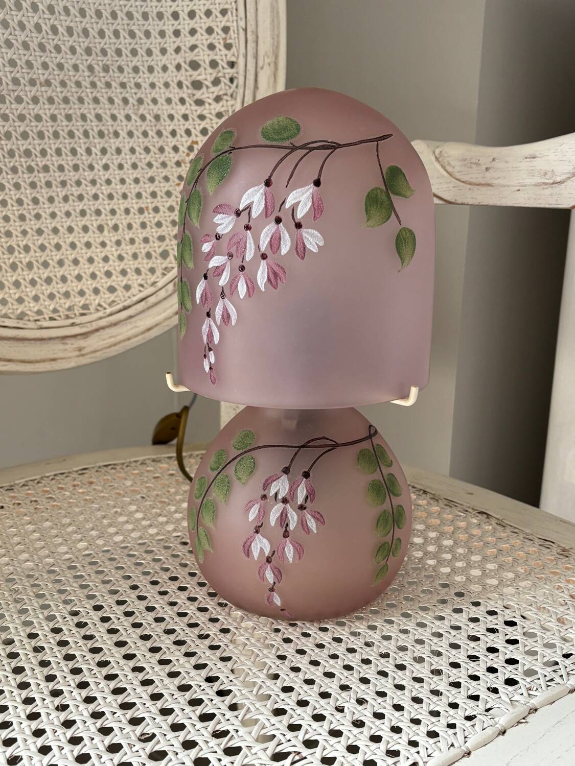 Vintage glass lamp