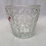 Saint Raphael quinquina ice bucket made of Ancient chiseled glass