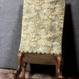 Renaissance ceremonial throne chair with slightly curved back in carved walnut