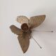 Brass butterfly candlestick