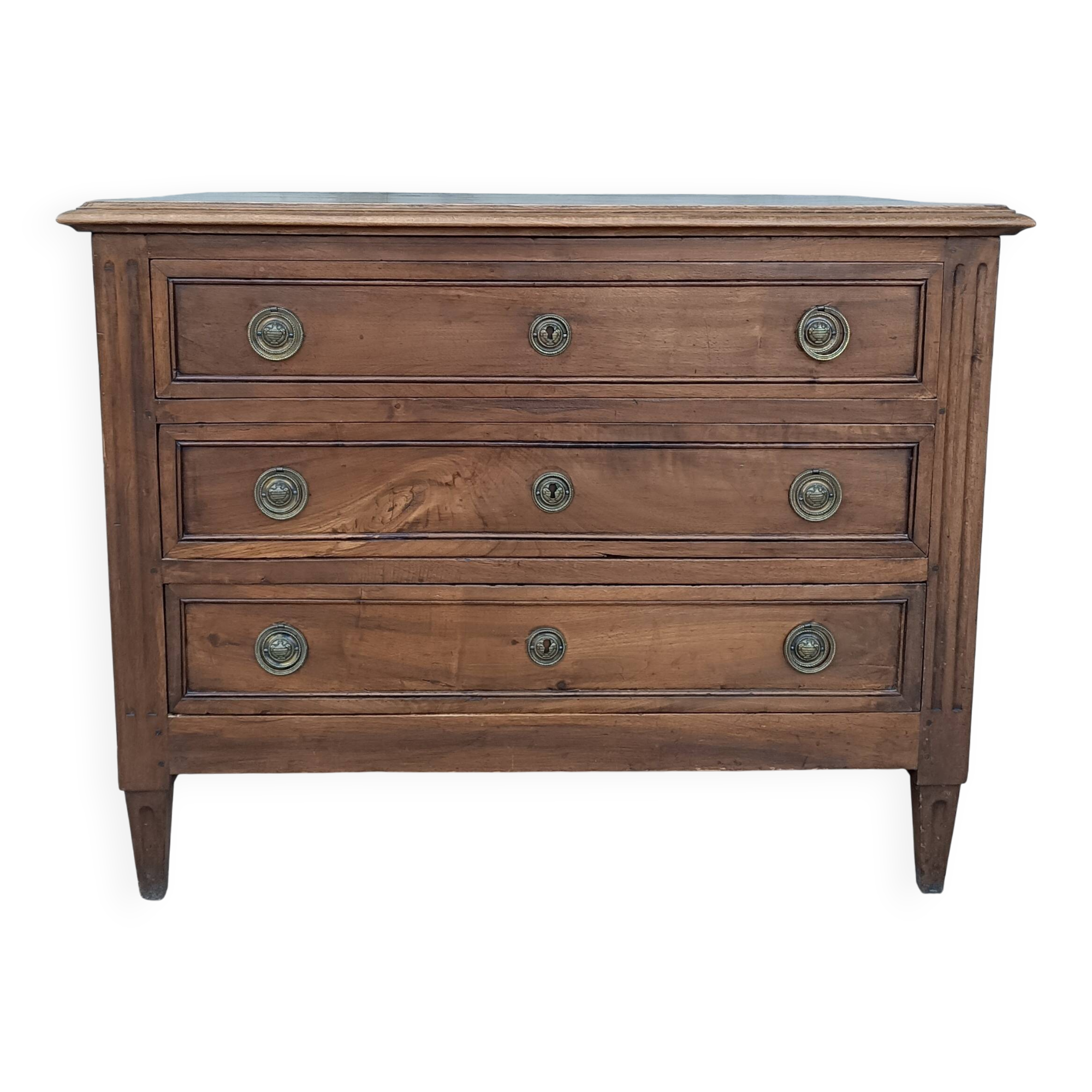 Louis XVI chest of drawers in walnut, 19th century