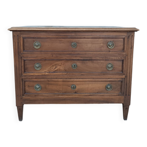 Commode louis xvi en - noyer